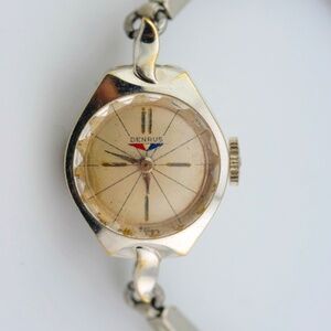 Vintage Benrus Ladies Watch – Retro Atomic Dial – Silver-Tone Expansion Band